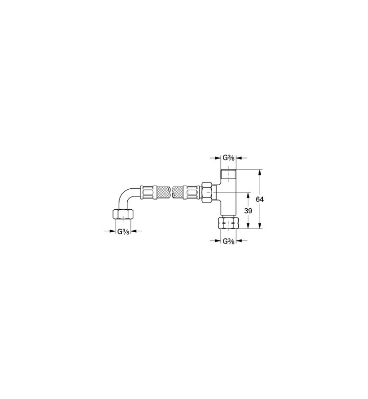 Комплект ВиК елементи Grohtherm Micro за свързване