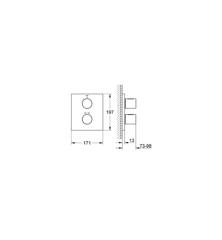 Смесител с термостат Grohtherm 3000 Cosmopolitan за душ