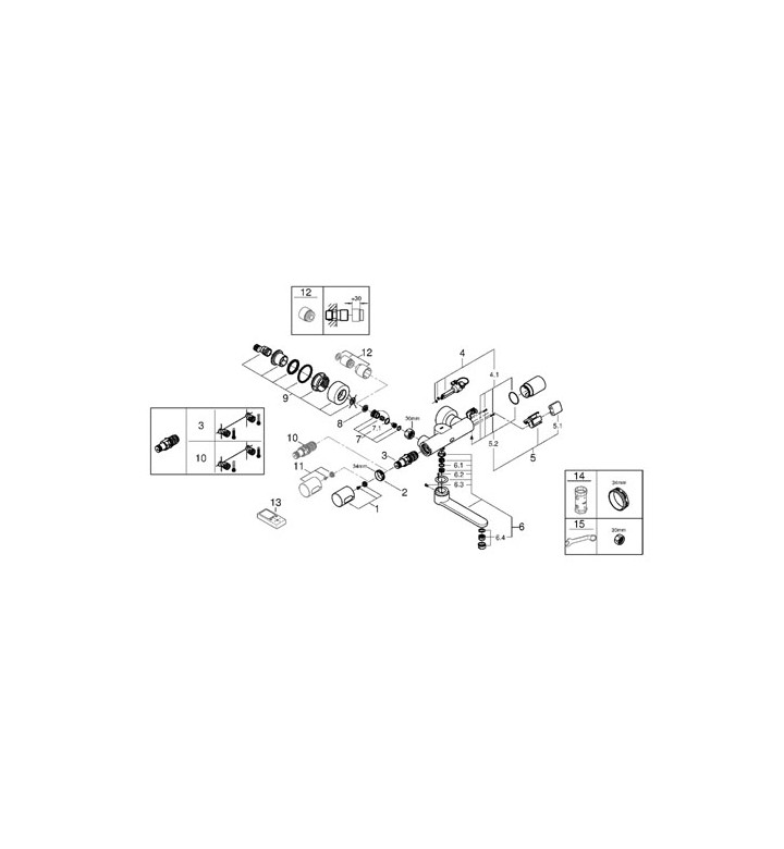 Смесител инфрачервен Eurosmart Cosmopolitan E за умивалник с батерия 6V