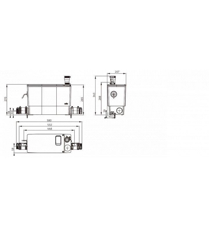 Помпа Wilo DrainLift Mini 3 - XS - EF