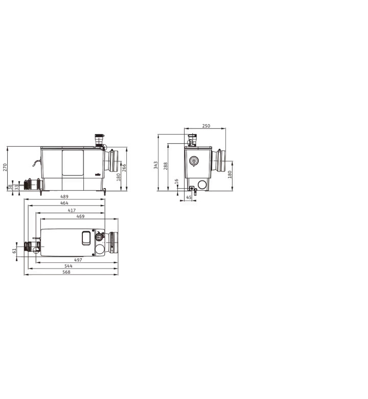 Помпа Wilo DrainLift Mini 3 - XS / WC