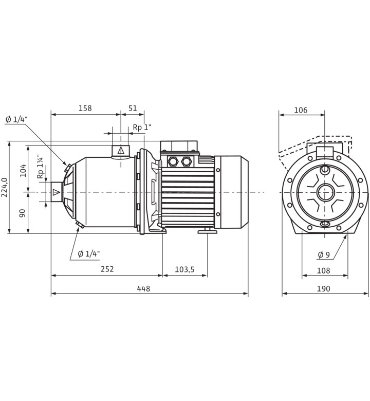 Помпа Economy MHI 405-1/E/1-230V