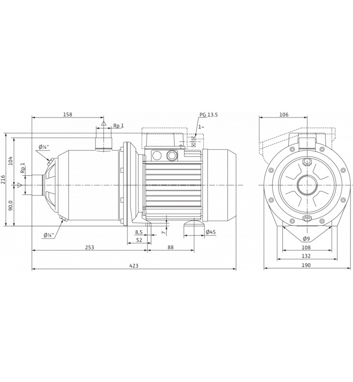 Помпа Multi Press MP 305 EM (1~230V)