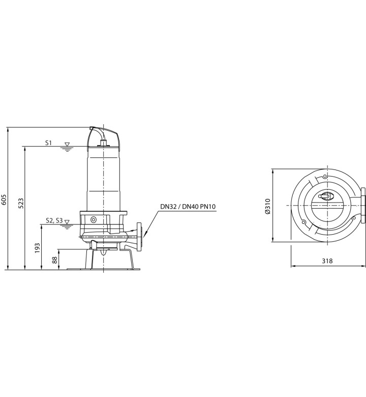 Помпа Rexa CUT GI03.26/S-T15-2-540