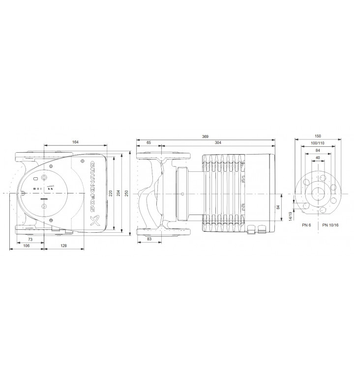 Помпа MAGNA1, 40-150F, 230V