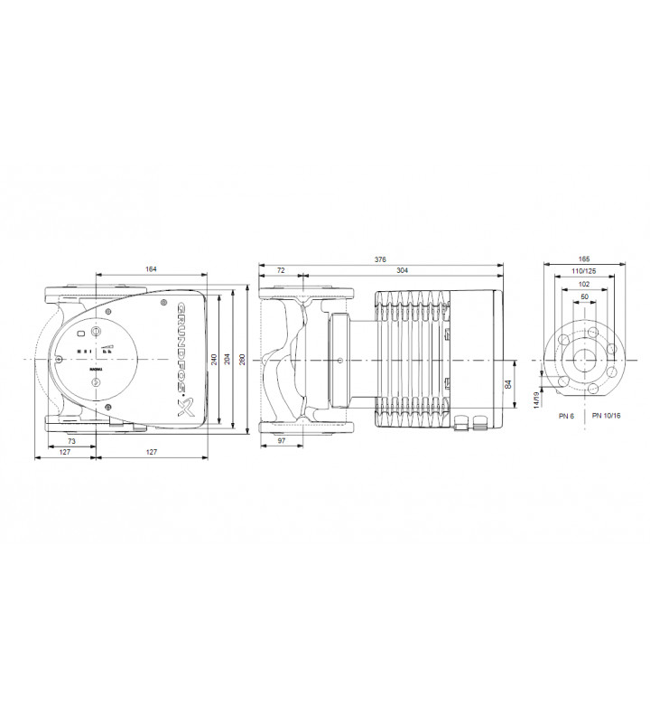 Помпа циркулационна MAGNA 1 50-120F 280 230V