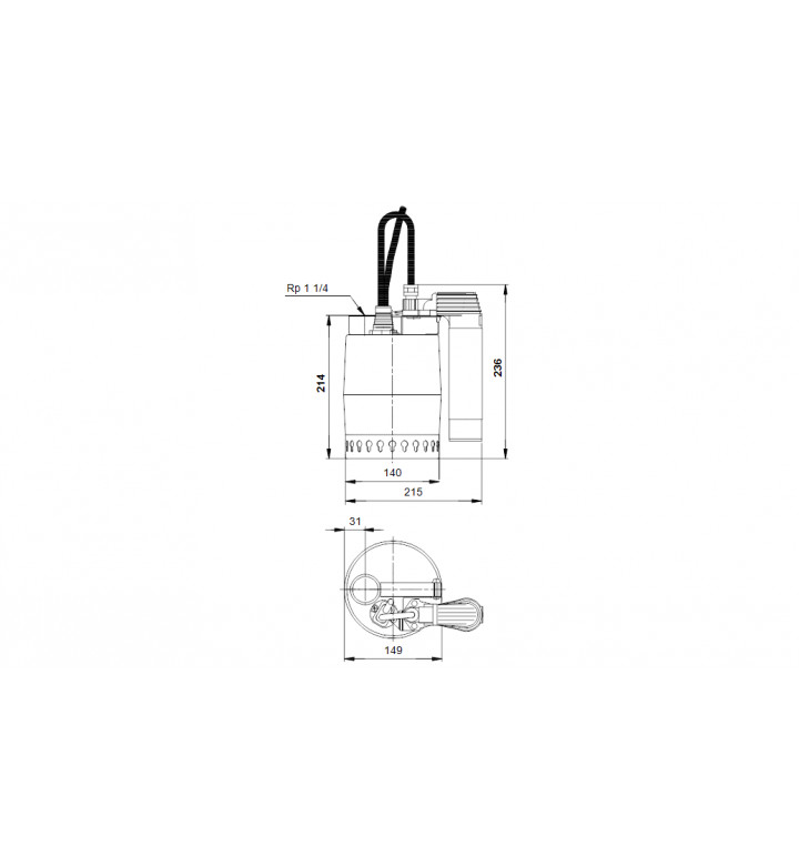 Помпа дренажна UNILIFT KP 150 AV 1