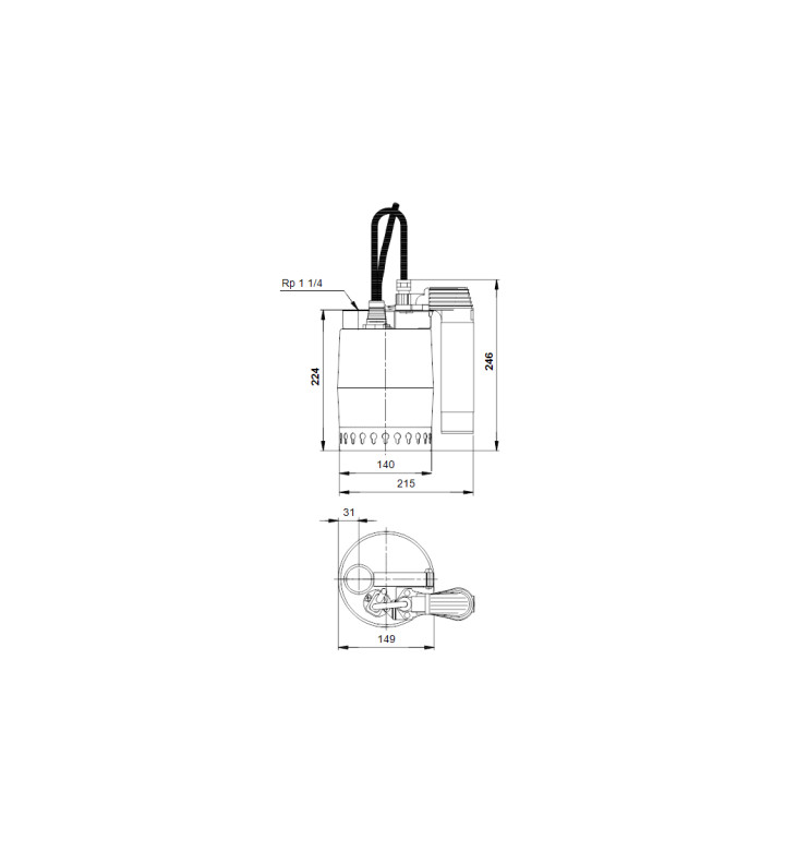 Помпа дренажна UNILIFT KP 350 AV 1