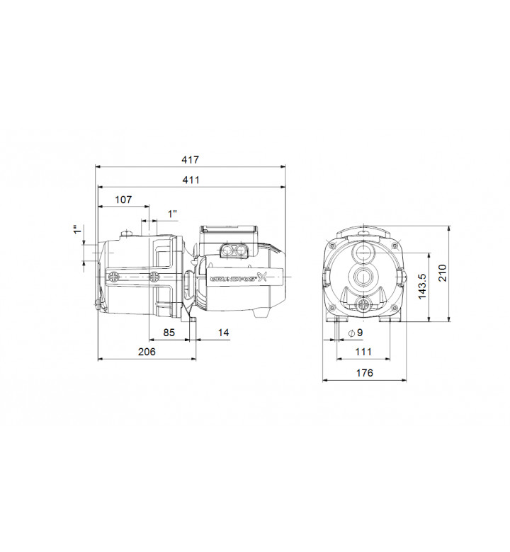 Помпа JPA 4-54 230V /JP Basic 4/