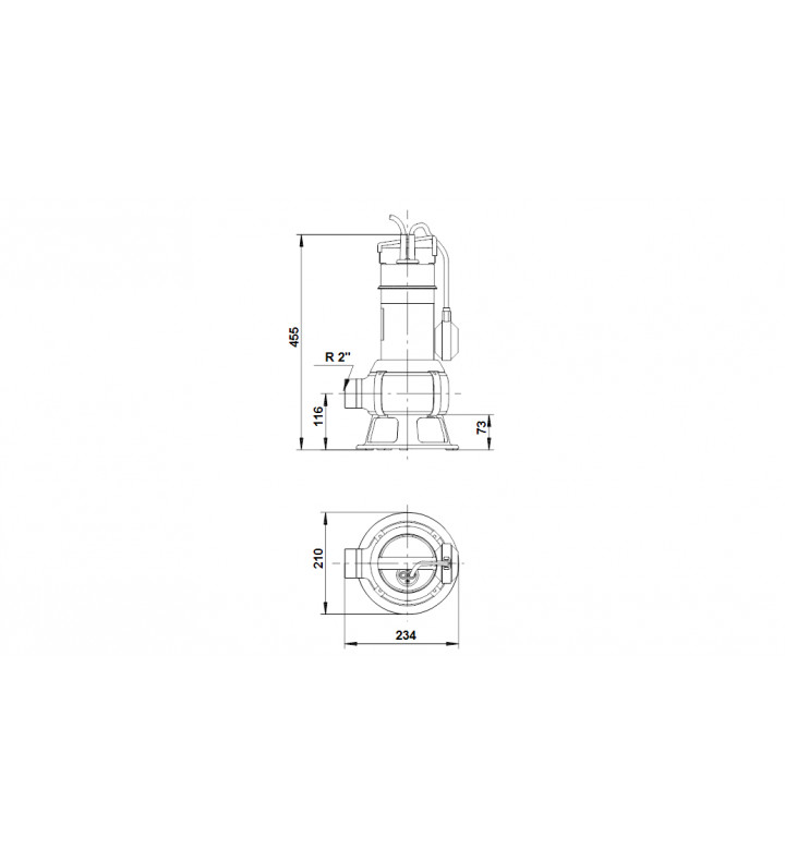 Помпа дренажна UNILIFT AP50B.50.11.A1.V