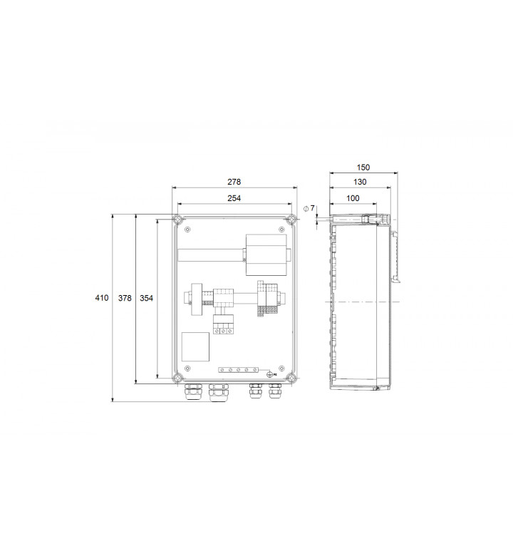 Табло LC 108, за управление на 1 помпа, 3 x 380-415 V, 5A