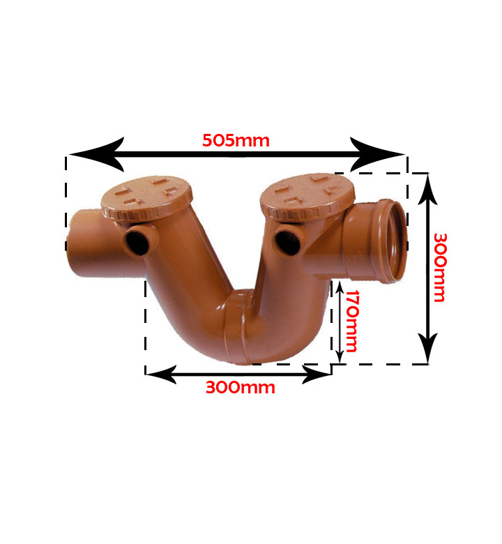 Сифон S-образен ф110 mm