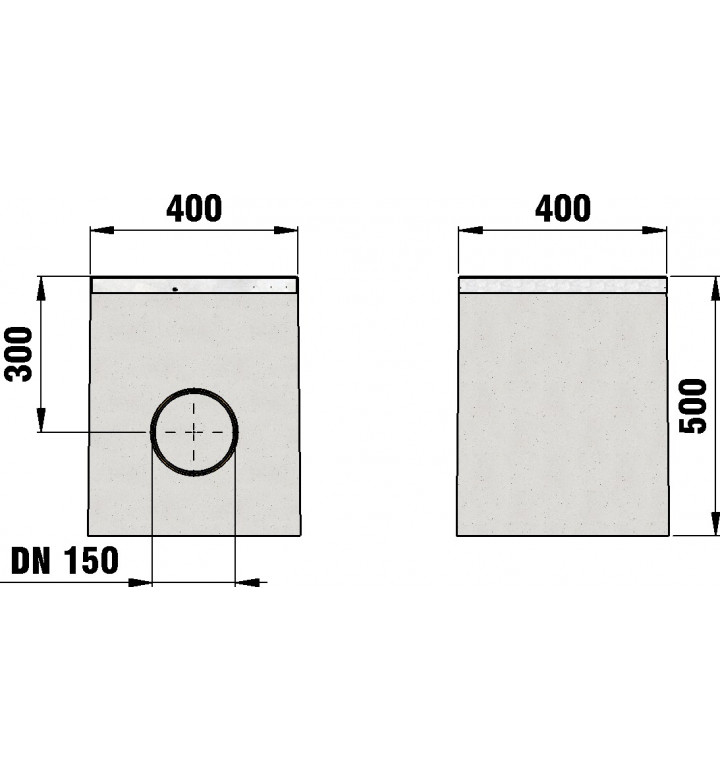 FASERFIX POINT KS Шахта 40 / 40 с чугунена решетка