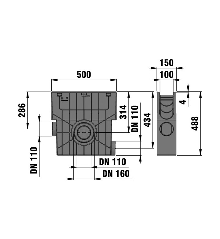 FASERFIX STANDARD E 100 Събирателна шахта