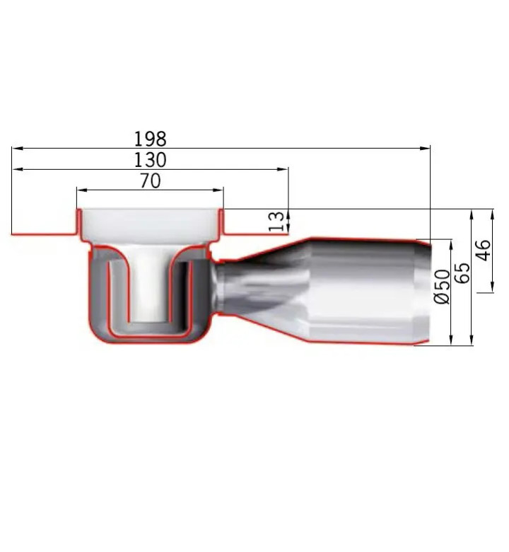 Душ канал ACO Showerdrain C, L785