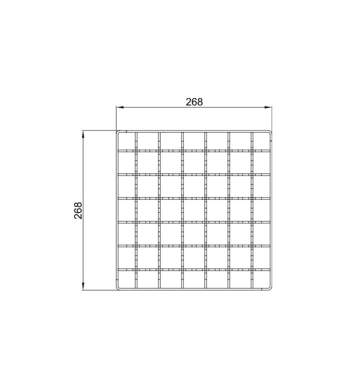 Решетка за сифон ACO, EG218 MESH 268 x 268 mm, клас L15