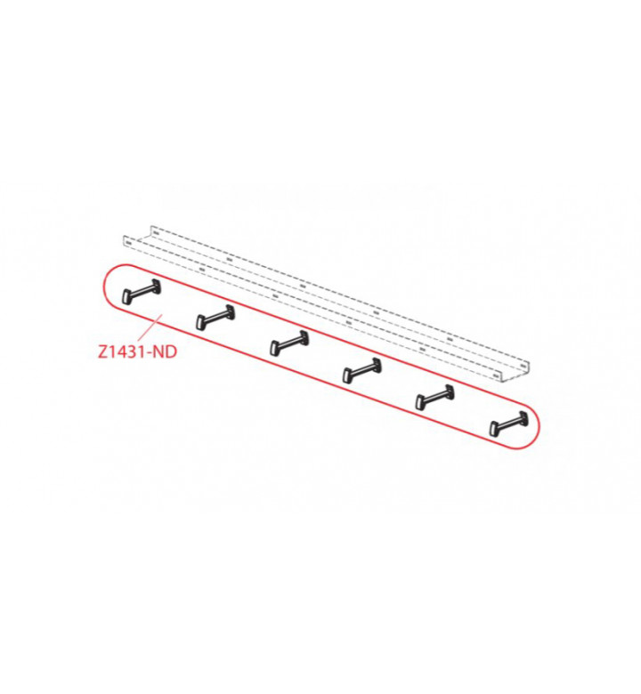 Резервна част - 6 бр. крачета за решетка на сифон DOUBLE, Z1431-ND