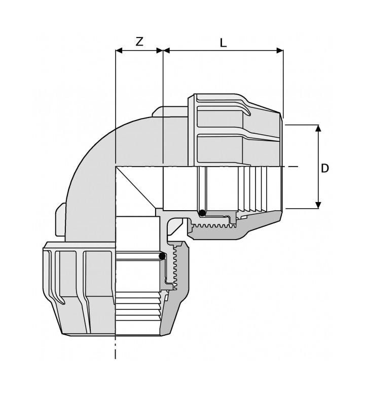 Коляно ф 25