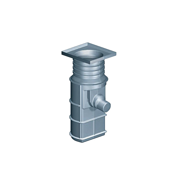 Шахта улична H1296 mm ф 160 mm за решетка 500x500 mm