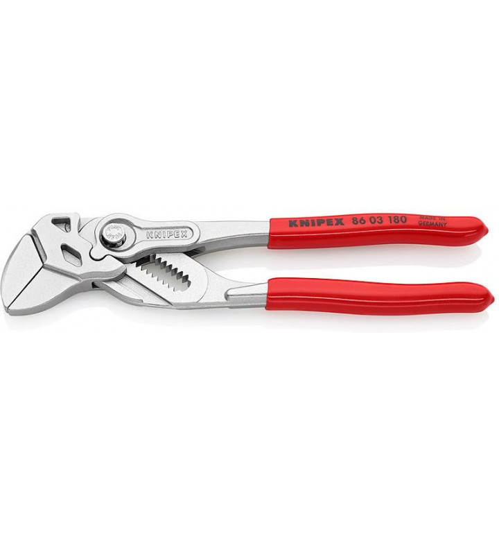 Клещи KNIPEX 180mm никелирани червени мултифункционални