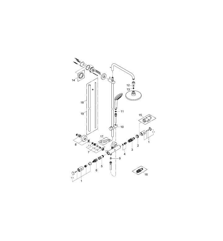 Душ система Euphoria System 180