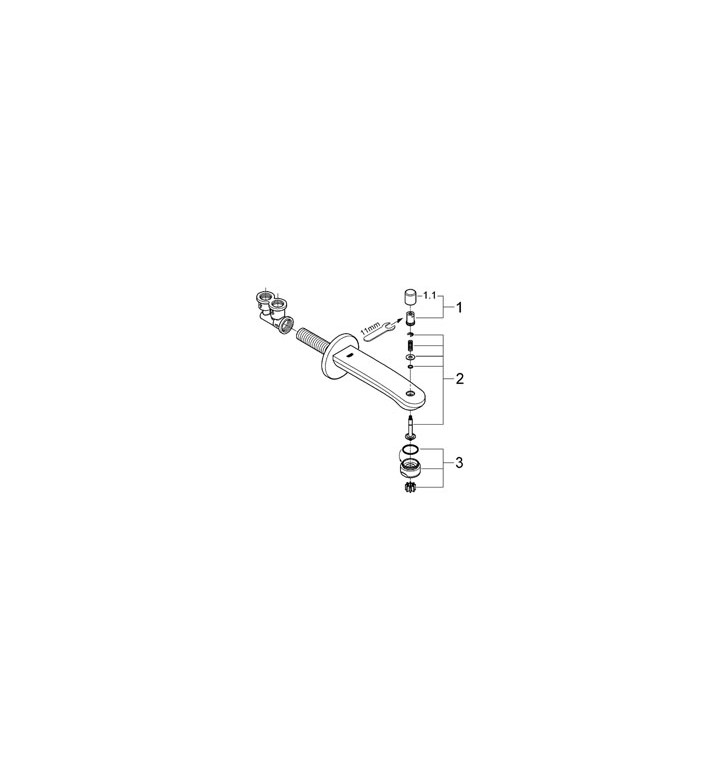 Чучур (за вана) 170mm Eurostyle Cosmopolitan