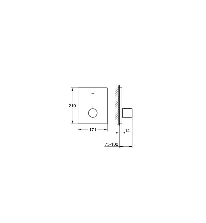 Термостат Grohtherm F за Rapido T