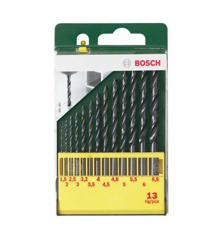 Свредла за метал, комплект, ф 1.5 - 6.5 mm, BOSCH