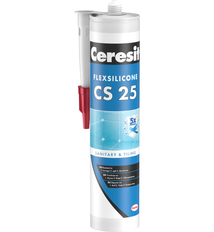 Ceresit CS 25, санитарен силикон, скай