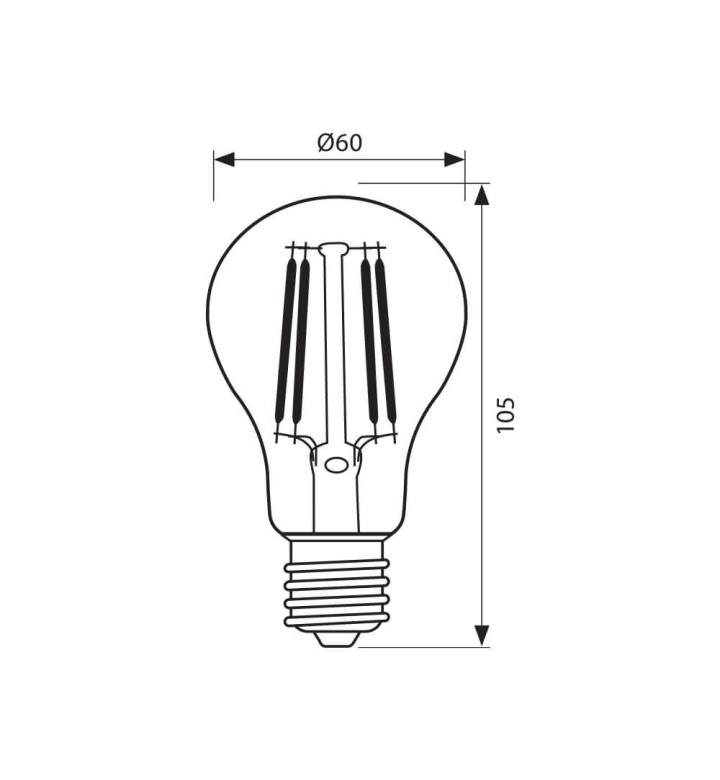 Крушка LED, 8W E27 230V 3000K, FLICK OPAL