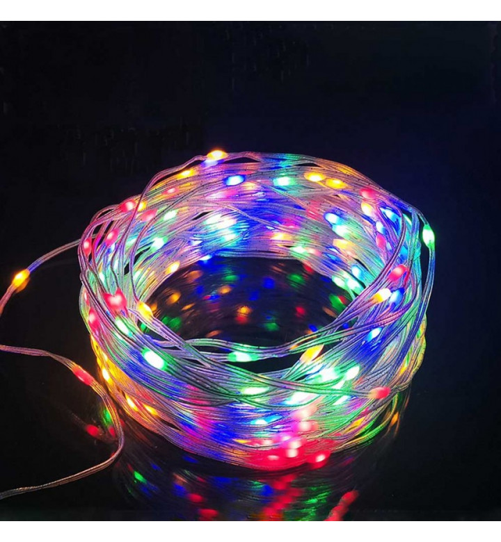 Светодиоден кабел, Led smart fairy RGB, 20W, 5V, 10m, IP 65, USB