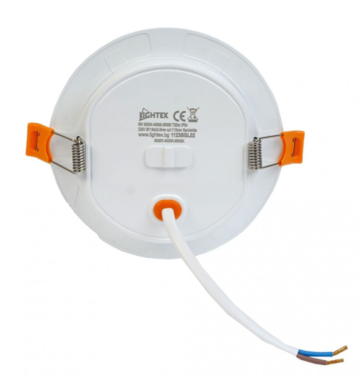 LED луна CARO черна влагозащитена 220V 18W IP54 CCT 1440lm Ф 170mm/ част за вграждане Ф 142mm Lightex