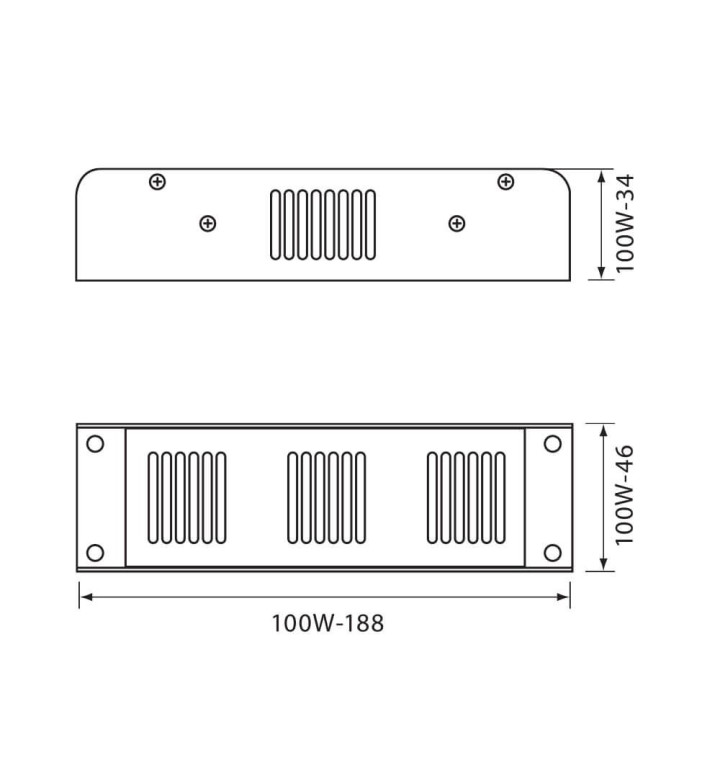 LED захранване, 0-60W, SMPD, 100-240V