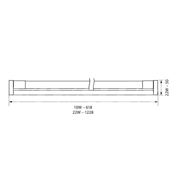 Осветително тяло 10W 230V, LED, GOLF