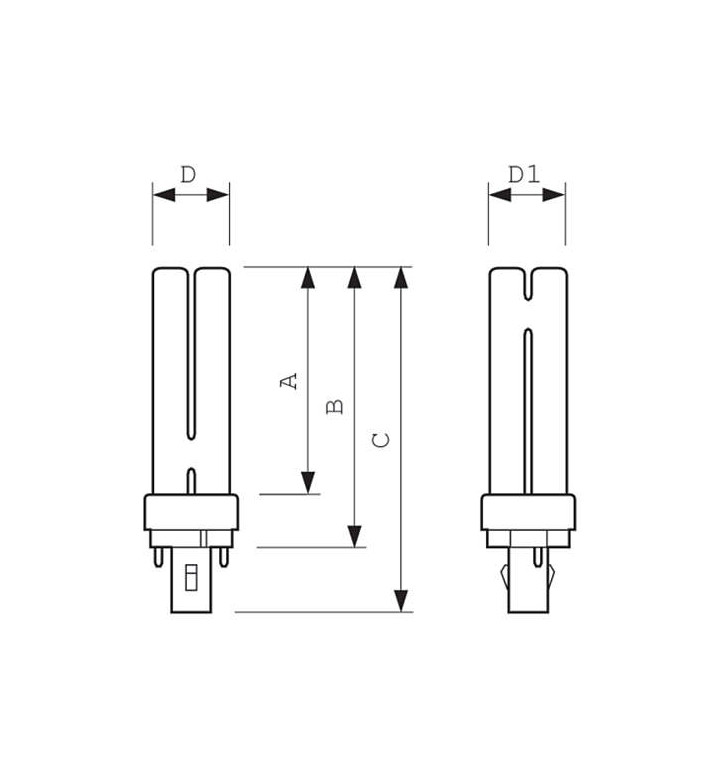 Крушка луминесцентна Master PL-C 26W/840/2P