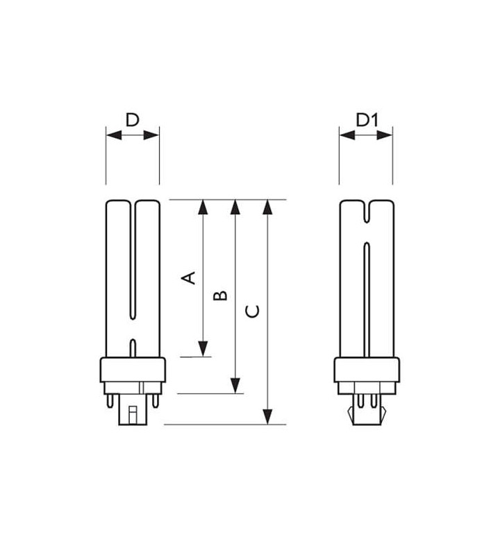 Крушка луминесцентна Master PL-C 4P 26W/840