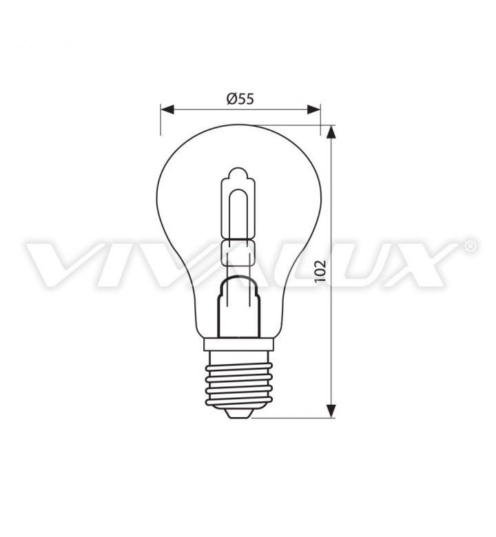 Крушка халогенна H SAVER AH55 42W E27