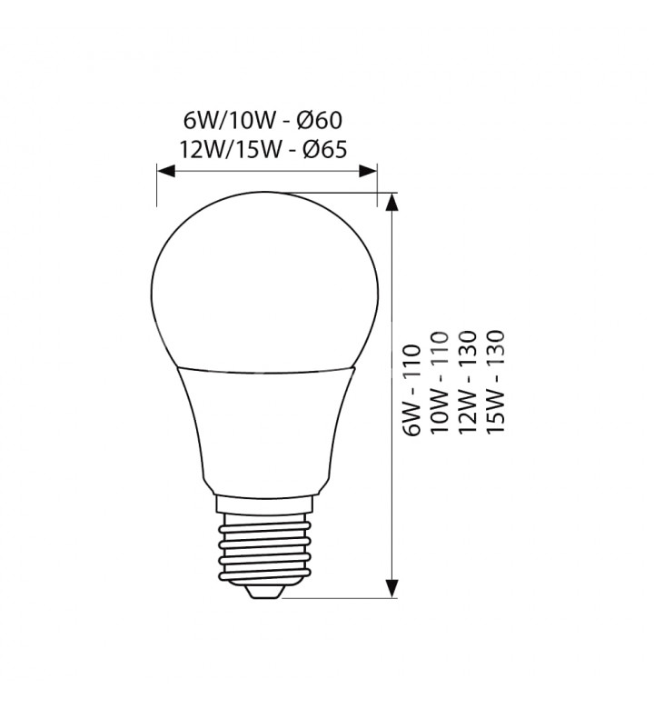 Крушка LED 230V 10W E27, LARGO