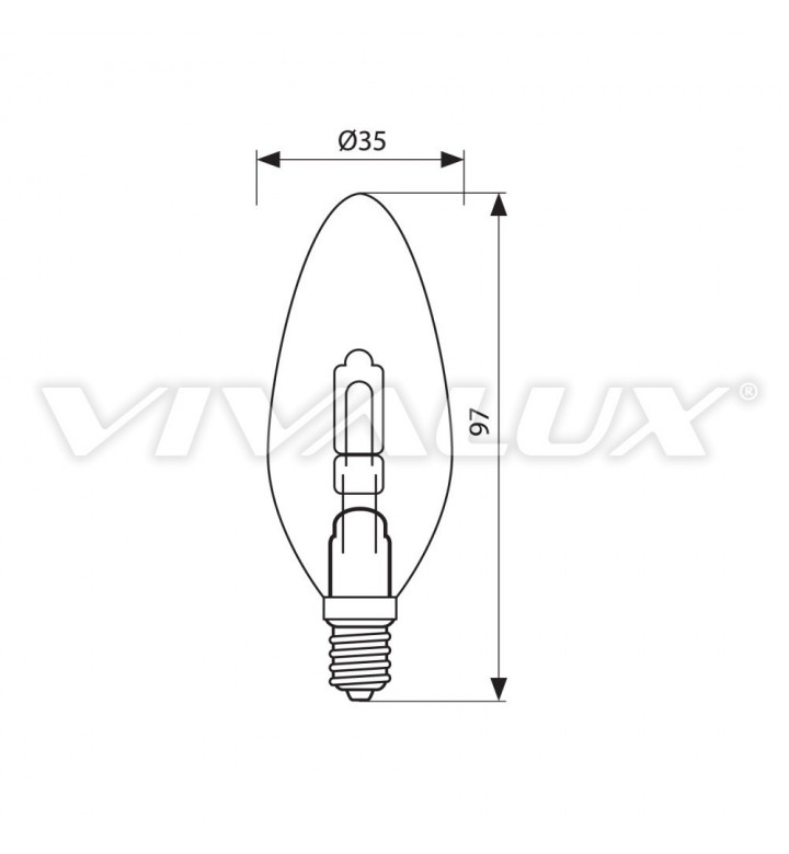 Крушка халогенна H SAVER BH 35 E14 42W E14