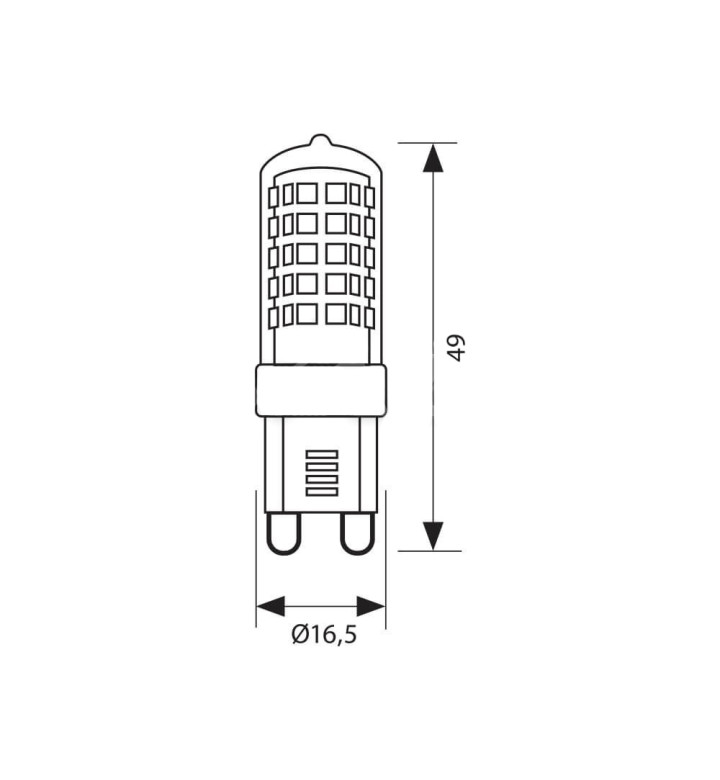 Крушка BRL LED 3W G9 CL