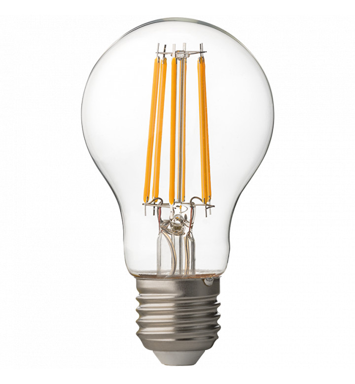 LED filament крушка, димираща, 8W, E27, 4200K