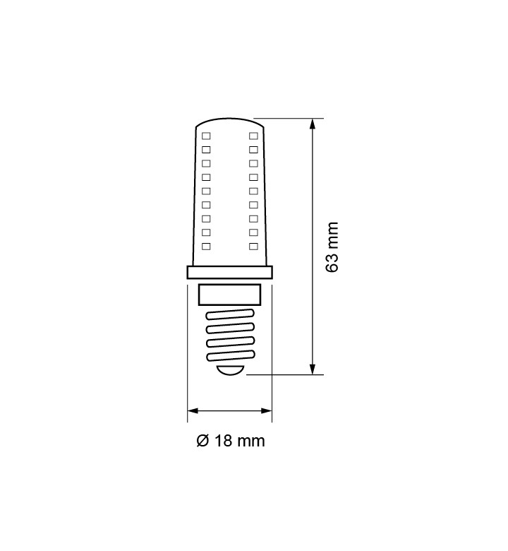 Крушка LED LP220E14342 3W E14 4200K