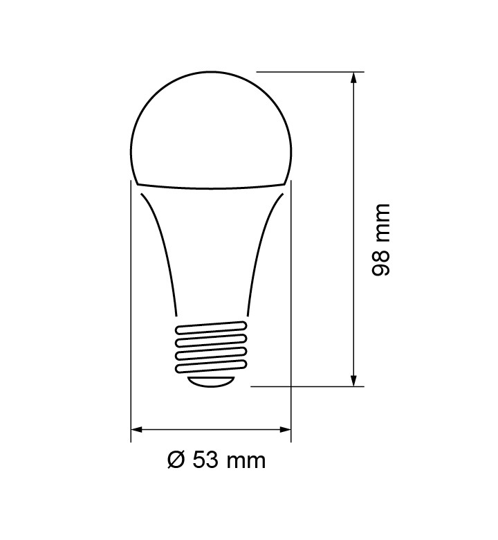 Крушка LED LBB82727 топла 8W 220V