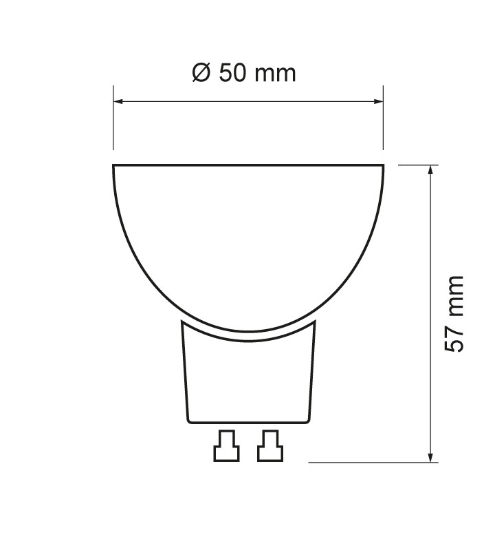 L2S22010427 LED Луничка 4W/GU10/2700K/220V топла светлина