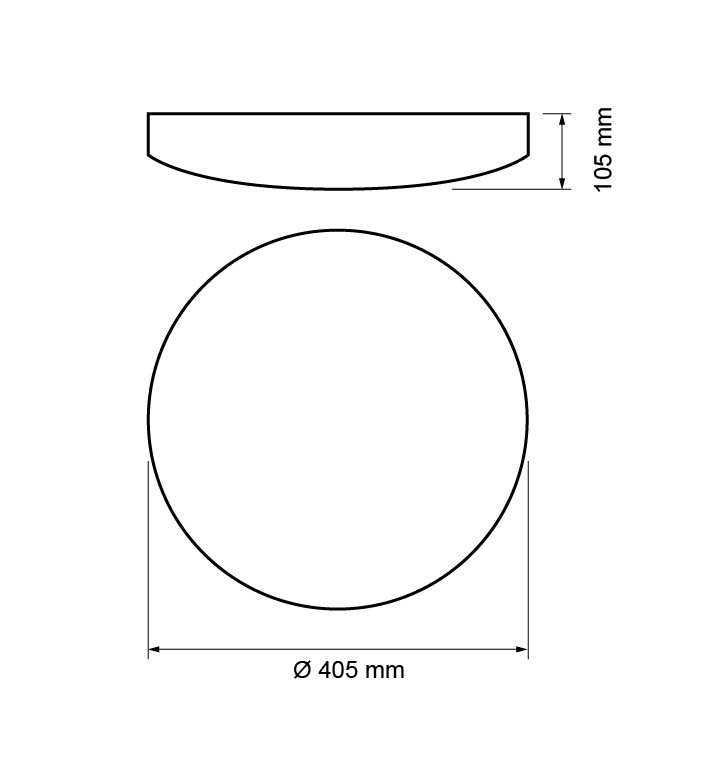 SPLD2440 LED Декоративна плафониера 24W/4000K/IP20 невлагозащитена