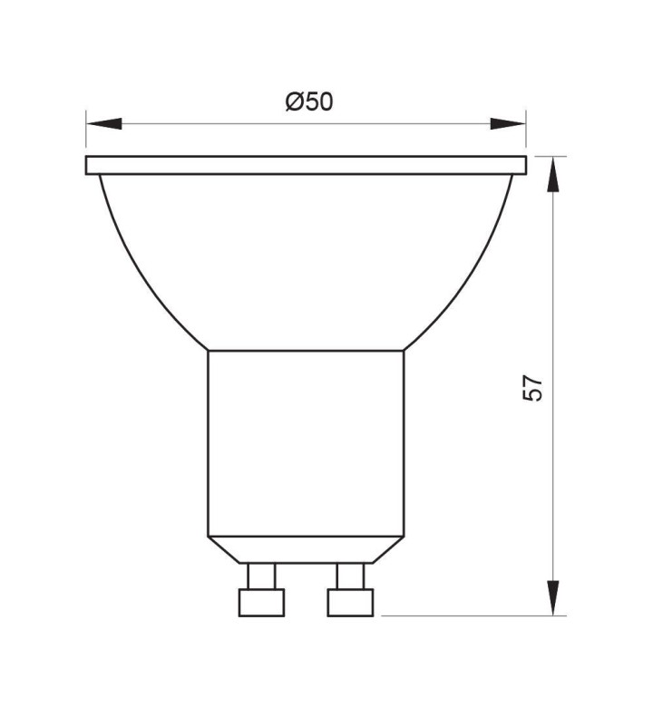 Димируема LED лампа VOLUX 7W 560lm GU10 4000K 5065