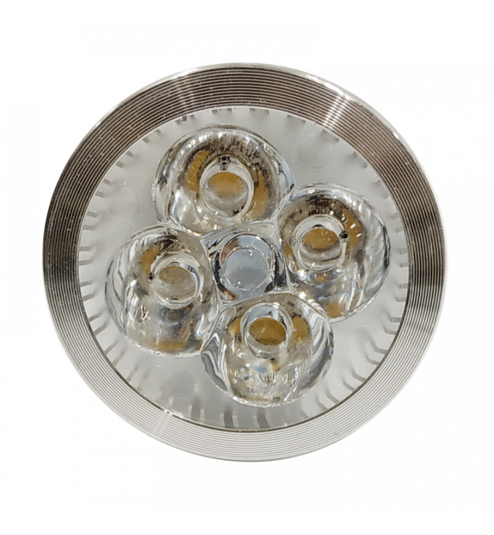 Крушка LED GU10/3, 1W, 220V топло бяла