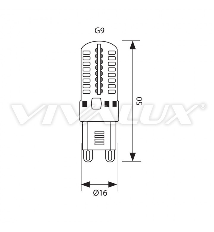 Диодна лампа LED LUZ - LZ 3W/G9 CL