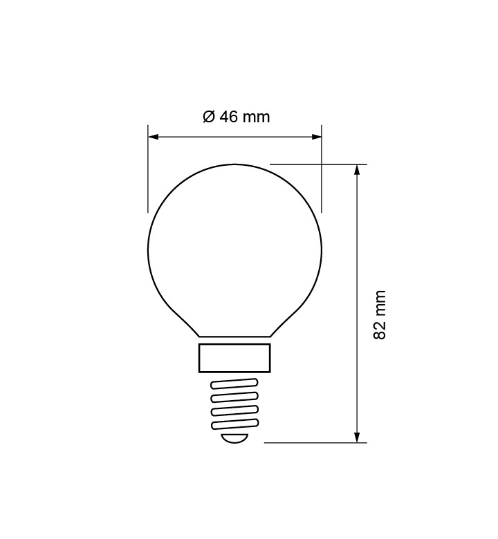 LED Топка 5W/E14/4200K/220V неутрална светлина SMD2835