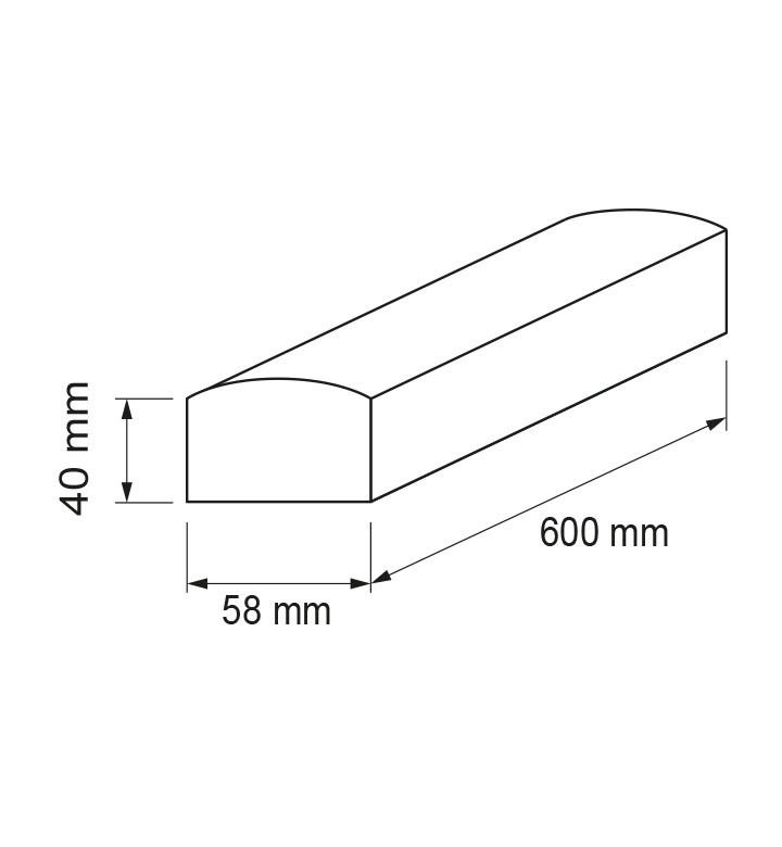 LED Осветително тяло T8 термопластик студена 220V/18W/IP65